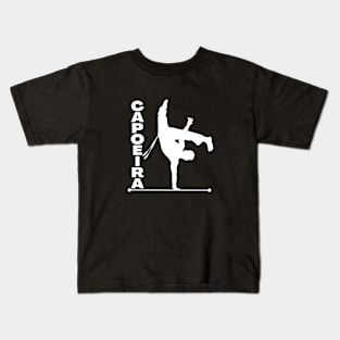 Capoeira brazilian sport silhouette Kids T-Shirt